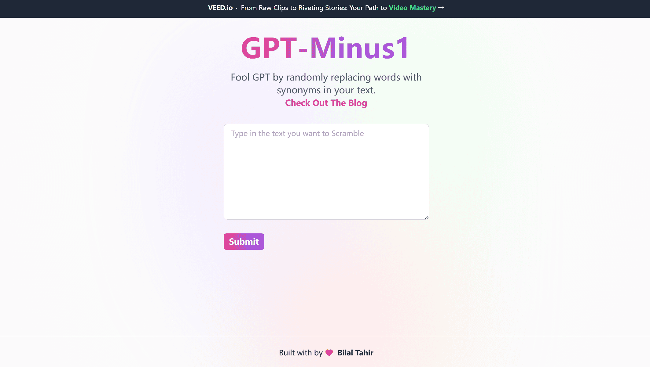 GPT-Minus1