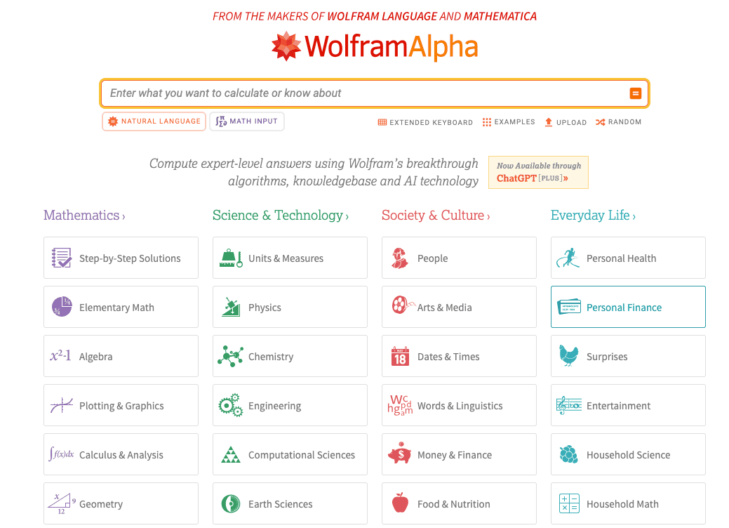 Wolfram Alpha