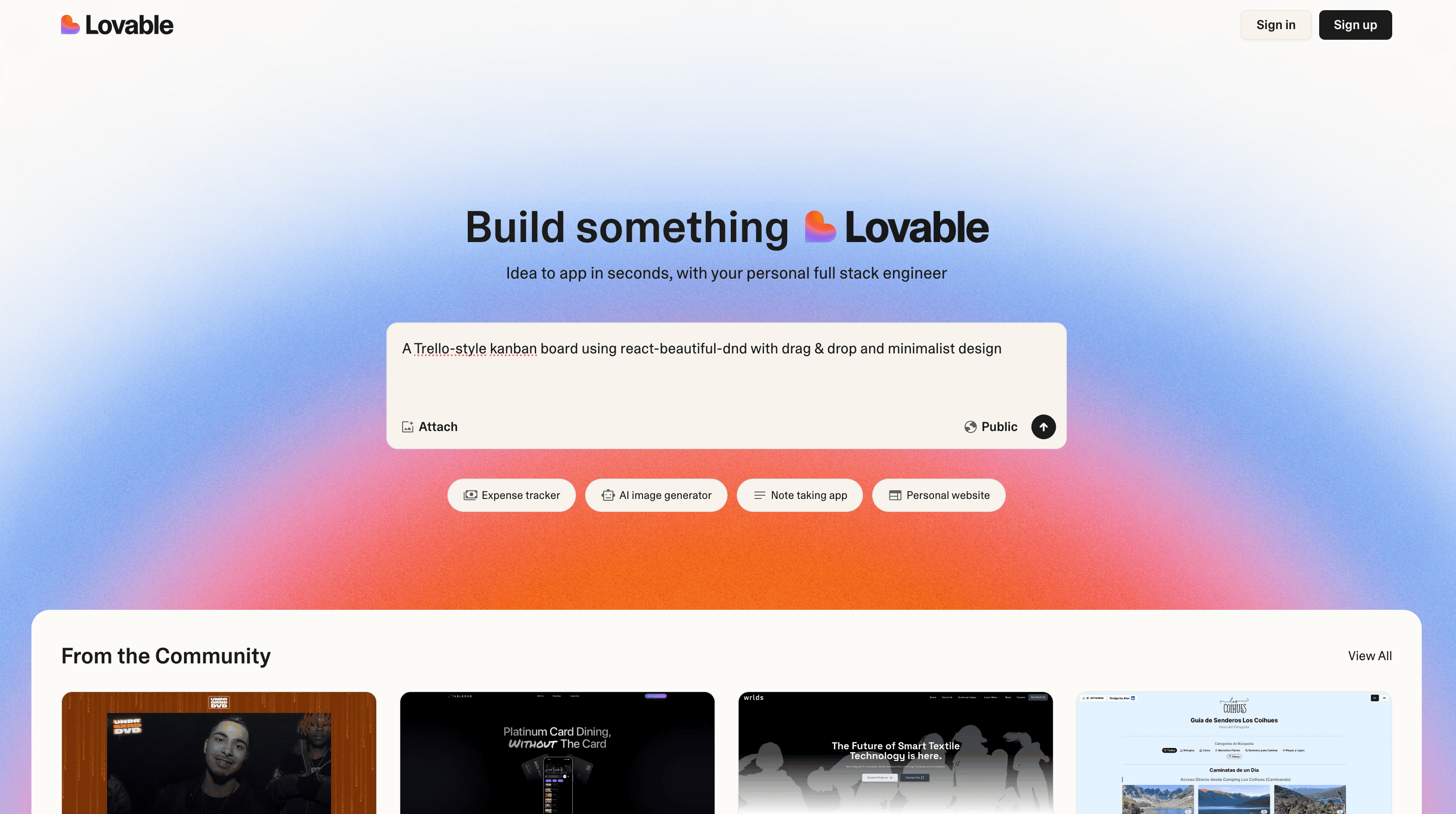 Lovable