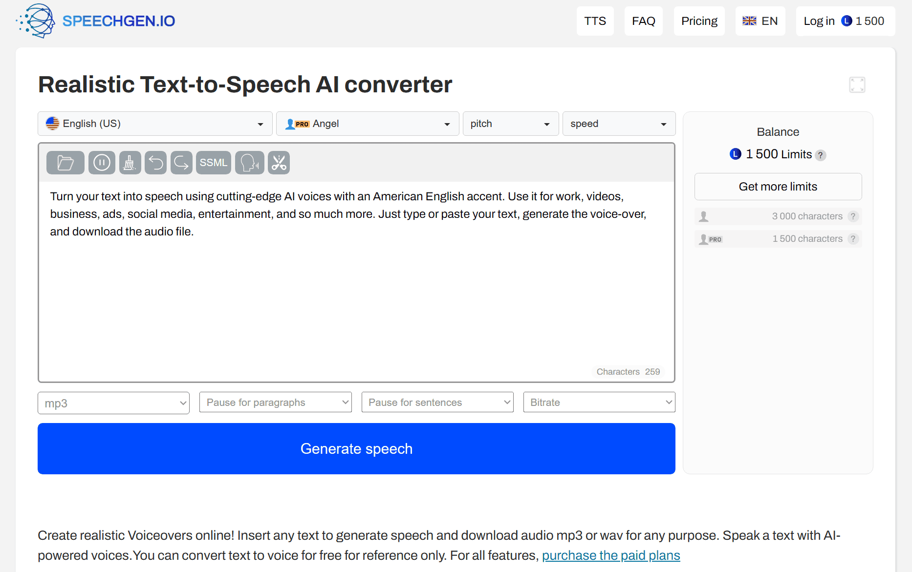 Speechgen.io