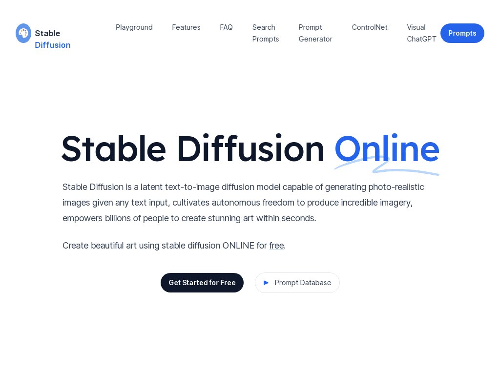  Stable Diffusion Online